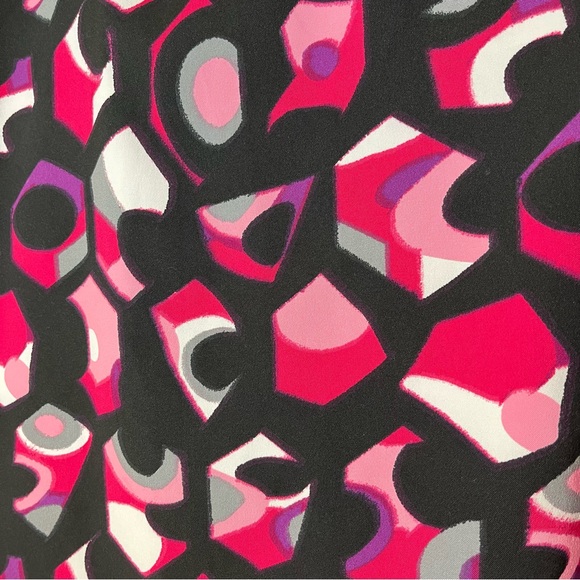 Cato Woman Pink Geometric Shapes Pencil Skirt - Picture 5 of 13